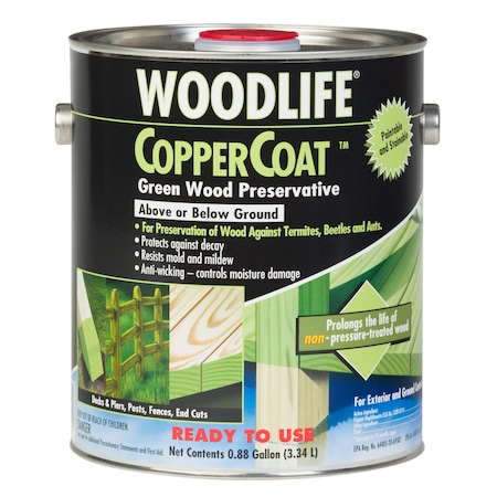 Wolman Wolman Coppercoat Green Wood Preservative Satin 1 Gallon 1901A